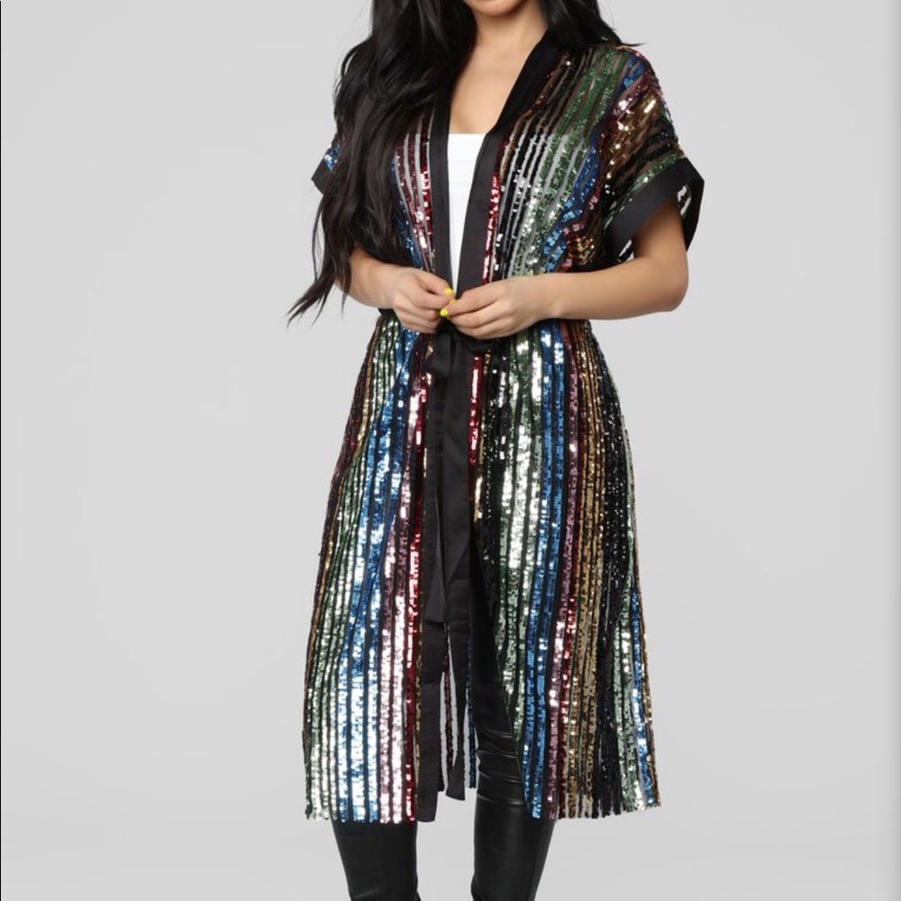 Sequin Kimono